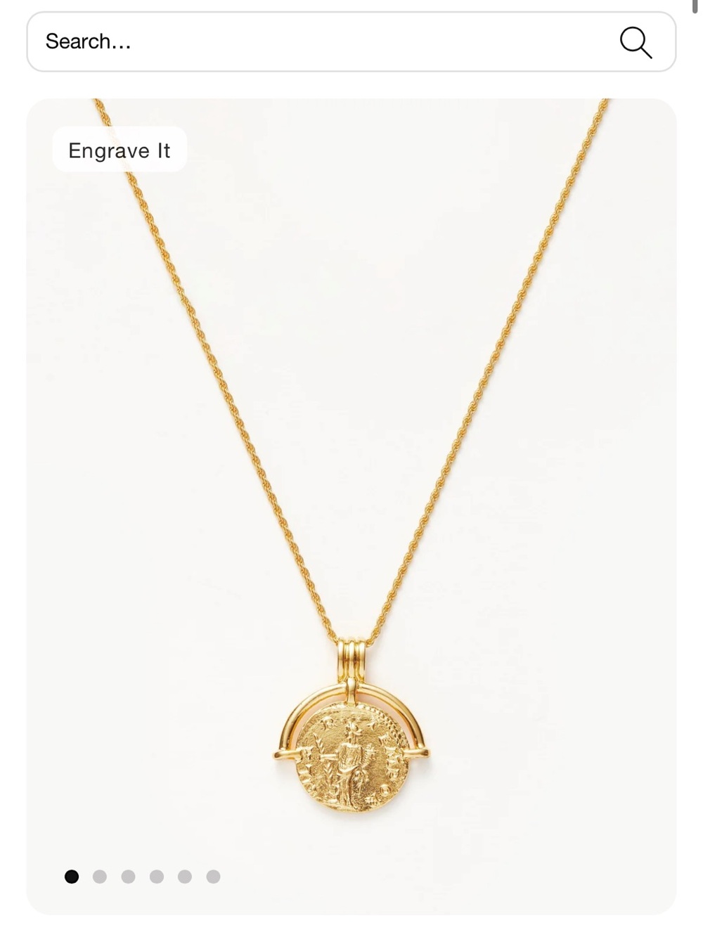 Missoma Roman Arc Coin Necklace